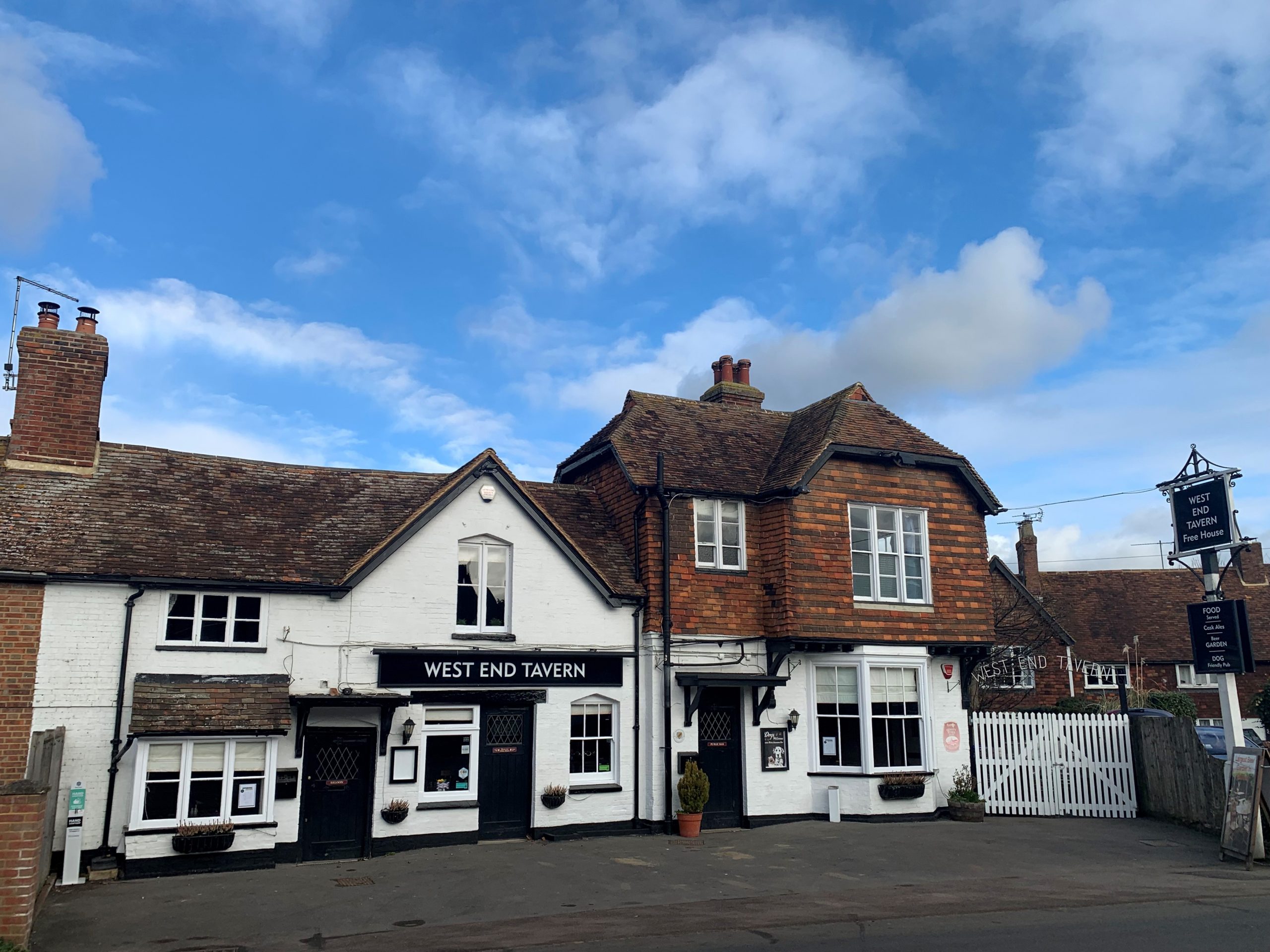 Front view of the West End Tavern, Marden